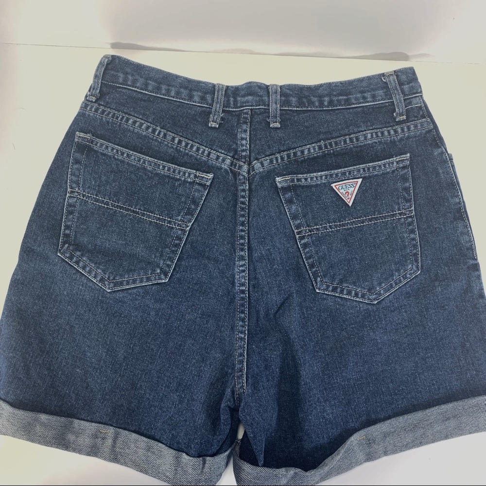 Guess vintage high waisted rolled Jean Shorts
